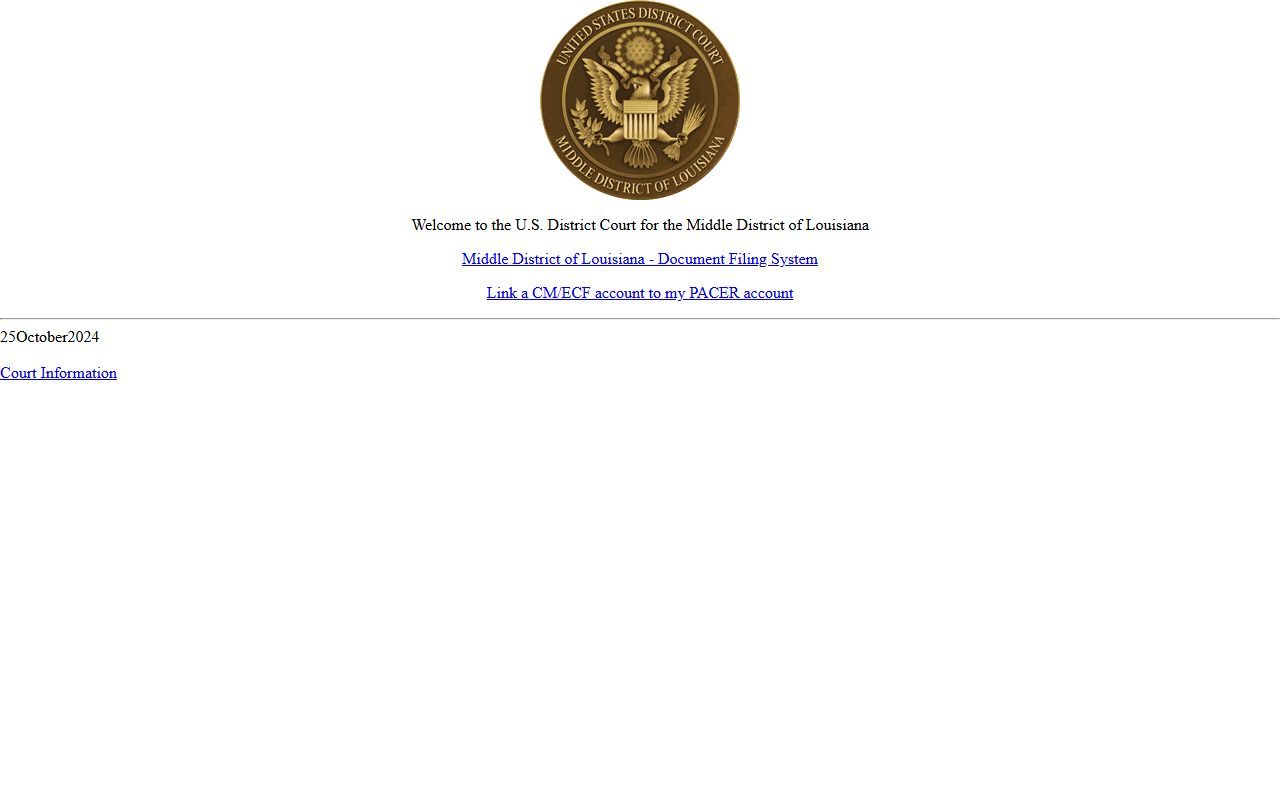 West Feliciana Parish Clerk of Court records electronic filing distinction