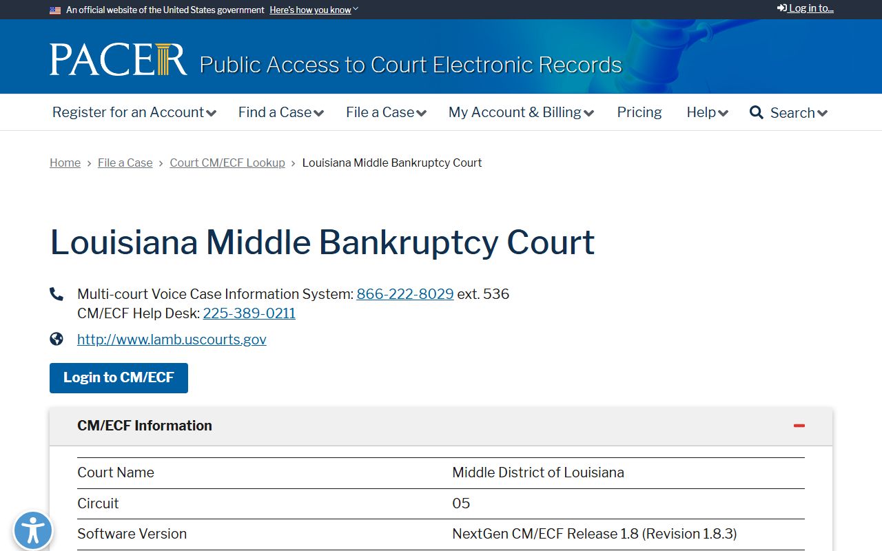 West Feliciana Parish District Court records bankruptcy PACER distinction